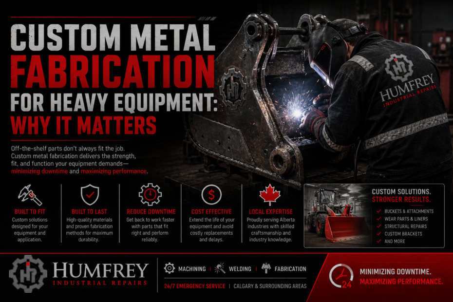 Custom metal fabrication for heavy equipment repair