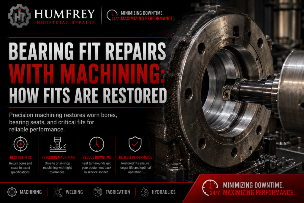 Bearing fit repairs through precision machining
