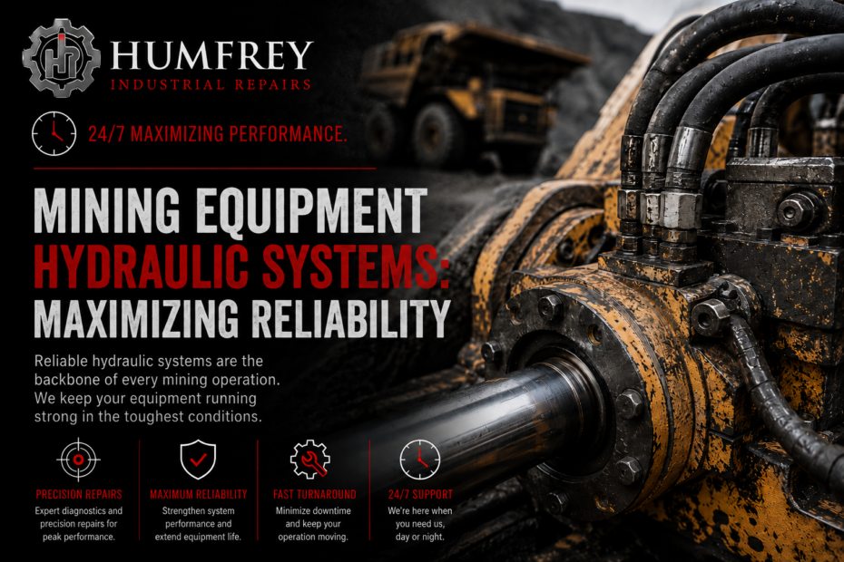 Mining equipment hydraulic system repair